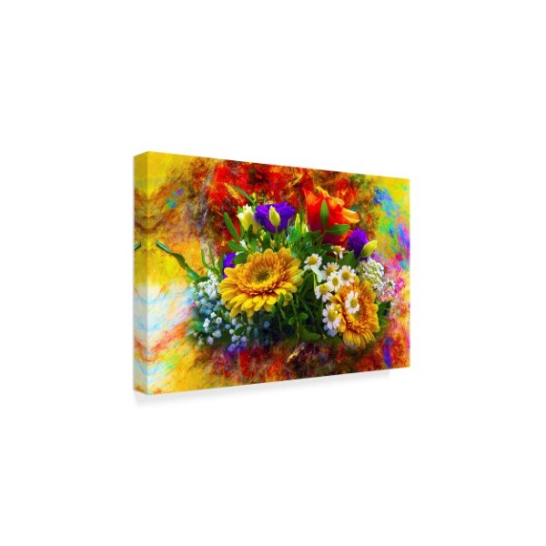 Ata Alishahi 'Sarah Flowers' Canvas Art,30x47